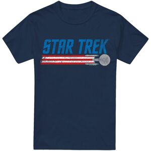 (L, Navy) Star Trek Mens Enterprise Americana T-Shirt (L, Navy) Star Trek Mens Enterprise Americana T-Shirt