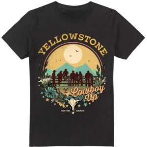(M, Black) Yellowstone Mens Cowboy Up T-Shirt (M, Black) Yellowstone Mens Cowboy Up T-Shirt