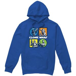 (L, Royal Blue) Star Wars: The Clone Wars Mens Grid Hoodie (L, Royal Blue) Star Wars: The Clone Wars Mens Grid Hoodie