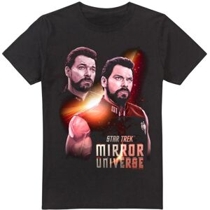 (L, Black) Star Trek Mens Mirror Riker T-Shirt (L, Black) Star Trek Mens Mirror Riker T-Shirt