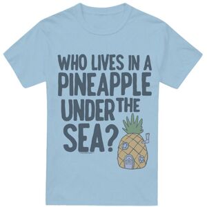 (XXL, Light Blue) SpongeBob SquarePants Mens Pineapple Under The Sea T-Shirt (XXL, Light Blue) SpongeBob SquarePants Mens Pineapple Under The Sea T-Shirt