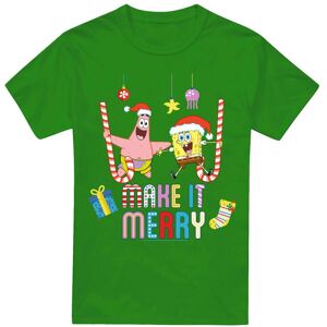 (3XL, Kelly Green) SpongeBob SquarePants Mens Make It Merry Patrick Star Christm (3XL, Kelly Green) SpongeBob SquarePants Mens Make It Merry Patrick Star Christm
