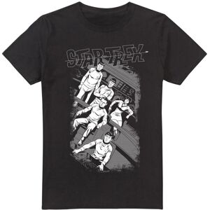 (L, Black) Star Trek Mens Tilted Bridge Retro T-Shirt (L, Black) Star Trek Mens Tilted Bridge Retro T-Shirt