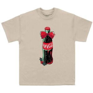 Coca Cola (M, Sand) Coca-Cola Unisex Adult Bottle Bow T-Shirt Coca Cola (M, Sand) Coca-Cola Unisex Adult Bottle Bow T-Shirt
