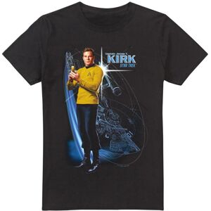 (S, Black) Star Trek Mens Galactic Captain Kirk T-Shirt (S, Black) Star Trek Mens Galactic Captain Kirk T-Shirt