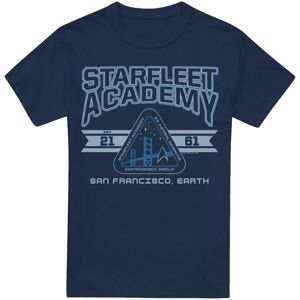 (L, Navy) Star Trek Mens Starfleet Academy Earth T-Shirt (L, Navy) Star Trek Mens Starfleet Academy Earth T-Shirt