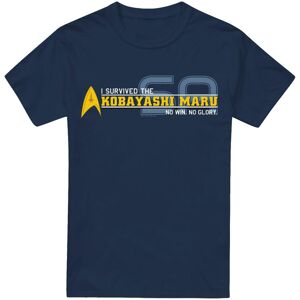 (L, Navy) Star Trek Mens I Survived T-Shirt (L, Navy) Star Trek Mens I Survived T-Shirt