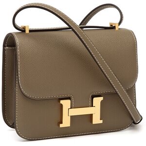 Unbranded (Brown) 2024 H-buckle Kangkang bag European and American fashion 24cm palm print Unbranded (Brown) 2024 H-buckle Kangkang bag European and American fashion 24cm palm print