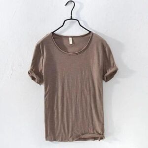 Unbranded (coffee, XXXL) Retro Raw Edge T-Shirt for Men 100% Cotton Lightweight Breathable Unbranded (coffee, XXXL) Retro Raw Edge T-Shirt for Men 100% Cotton Lightweight Breathable