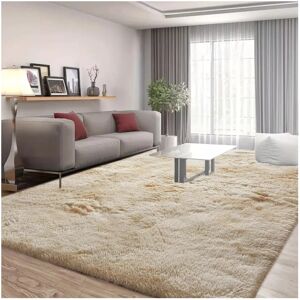 Imperial Rooms (200cm x 290cm (6ft 8" x 9ft 7"), Tie-Dye Cream) Anti Slip Shaggy Rug For Living Imperial Rooms (200cm x 290cm (6ft 8" x 9ft 7"), Tie-Dye Cream) Anti Slip Shaggy Rug For Living