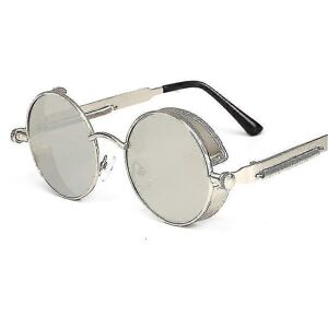 Unbranded (C6 silver frame, One size) Sunglasses Punk Sunglasses Round Frame Glasses Leg R Unbranded (C6 silver frame, One size) Sunglasses Punk Sunglasses Round Frame Glasses Leg R