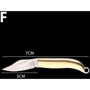 Unbranded (F) 1PC Brass Miniature Keychain Folding Knife Mini Tool Pocket Knife Stainless Unbranded (F) 1PC Brass Miniature Keychain Folding Knife Mini Tool Pocket Knife Stainless