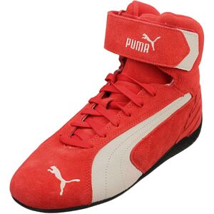 (6) Puma Speedcat Mid Unisex Fashion Trainers in Red White (6) Puma Speedcat Mid Unisex Fashion Trainers in Red White