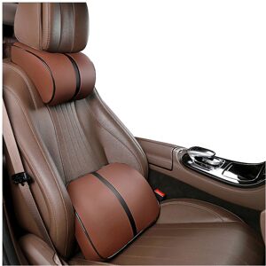 Maxpower (set 1) PU Leather Car Neck Pillow Seat Headrest Support Memory Foam Pillow Auto Maxpower (set 1) PU Leather Car Neck Pillow Seat Headrest Support Memory Foam Pillow Auto