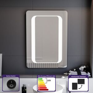 Nes Home LED Mirror Battery Powered Button Switch 500 x 700mm Nes Home LED Mirror Battery Powered Button Switch 500 x 700mm