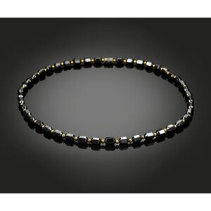 Maxpower Women Hematite Hexagonal Prism Beads Magnetic Necklace Maxpower Women Hematite Hexagonal Prism Beads Magnetic Necklace