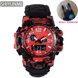 Maxpower (red) Shiyunme Men Camouflage Military Sports Digital Watches Outdoor Multi-func Maxpower (red) Shiyunme Men Camouflage Military Sports Digital Watches Outdoor Multi-func
