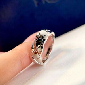 Maxpower (as the picture, 6) Smooth Rhombus Grid Pattern 6 Mm Rings Polished Stainless St Maxpower (as the picture, 6) Smooth Rhombus Grid Pattern 6 Mm Rings Polished Stainless St