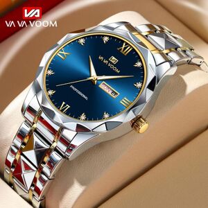 Maxpower (blue) Va Va Voom Quartz Watch Men Top Brand High Quality Stainless Steel 30m Wa Maxpower (blue) Va Va Voom Quartz Watch Men Top Brand High Quality Stainless Steel 30m Wa