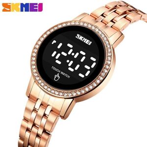 Maxpower (rose gold) Skmei Women Digital Watch Touch Screen Elegant Stainless Steel Casua Maxpower (rose gold) Skmei Women Digital Watch Touch Screen Elegant Stainless Steel Casua