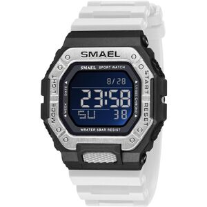 Maxpower (white, With Packaging) Smael Digital Watch Men Sports Waterproof Stopwatch Alar Maxpower (white, With Packaging) Smael Digital Watch Men Sports Waterproof Stopwatch Alar