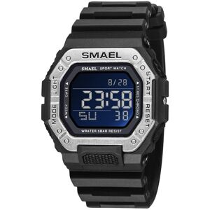 Maxpower (black,silver, With Packaging) Smael Digital Watch Men Sports Waterproof Stopwat Maxpower (black,silver, With Packaging) Smael Digital Watch Men Sports Waterproof Stopwat