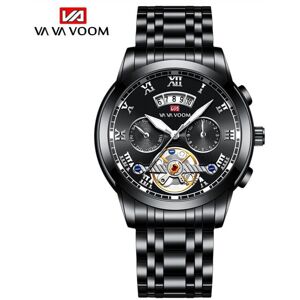Maxpower (black) Va Va Voom Quartz Watches Stainless Steel Flywheel Non-automatic Multi-f Maxpower (black) Va Va Voom Quartz Watches Stainless Steel Flywheel Non-automatic Multi-f