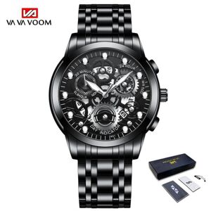 Maxpower (black, With Packaging) Va Va Voom Luminous Quartz Watches Skeleton Fashion Watc Maxpower (black, With Packaging) Va Va Voom Luminous Quartz Watches Skeleton Fashion Watc