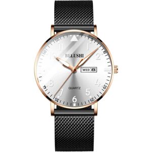 Maxpower (rose,white) New Fashion Ultra-thin Mens Luxury Brand Casual Stainless Steel Mes Maxpower (rose,white) New Fashion Ultra-thin Mens Luxury Brand Casual Stainless Steel Mes