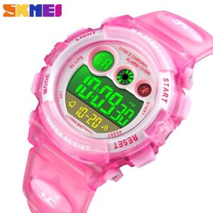 Maxpower (Pink) SKMEI Kids Watch Fashion Children Waterproof LED Alarm Date Electronic Di Maxpower (Pink) SKMEI Kids Watch Fashion Children Waterproof LED Alarm Date Electronic Di