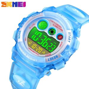 Maxpower (Blue) SKMEI Kids Watch Fashion Children Waterproof LED Alarm Date Electronic Di Maxpower (Blue) SKMEI Kids Watch Fashion Children Waterproof LED Alarm Date Electronic Di