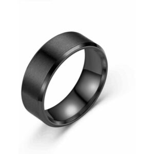 Maxpower (black, 13-8mm) Titanium Steel Matte Ring Melanin, Stainless Steel Men's Br Maxpower (black, 13-8mm) Titanium Steel Matte Ring Melanin, Stainless Steel Men's Br