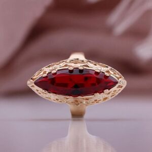 Maxpower (rose gold,red, 9) Exquisite Women Rings Rose Gold Color Hollow Rings Horse Eye Maxpower (rose gold,red, 9) Exquisite Women Rings Rose Gold Color Hollow Rings Horse Eye