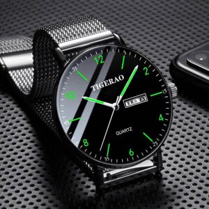 Maxpower (black,green) Watch Men's Waterproof Double Calendar Trend Starry Sky Quart Maxpower (black,green) Watch Men's Waterproof Double Calendar Trend Starry Sky Quart