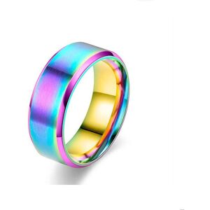 Maxpower (multicolor, 6-8mm) Titanium Steel Matte Ring Melanin, Stainless Steel Men' Maxpower (multicolor, 6-8mm) Titanium Steel Matte Ring Melanin, Stainless Steel Men'