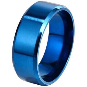 Maxpower (blue, 8-8mm) Titanium Steel Matte Ring Melanin, Stainless Steel Men's Brus Maxpower (blue, 8-8mm) Titanium Steel Matte Ring Melanin, Stainless Steel Men's Brus