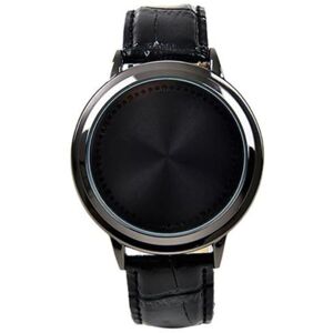 Maxpower (black) Liannian Fashion Men Led Touch Control Round Dial Faux Leather Band Quar Maxpower (black) Liannian Fashion Men Led Touch Control Round Dial Faux Leather Band Quar