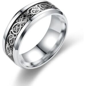 Maxpower (black,silver, US 10) Fashion Simple Men's Cool Luminous Dragon Pattern Rin Maxpower (black,silver, US 10) Fashion Simple Men's Cool Luminous Dragon Pattern Rin