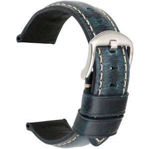 Maxpower (blue, 20mm Silver Buckle#) No.ctrl Vintage Adjustable Genuine Leather Watch Ban Maxpower (blue, 20mm Silver Buckle#) No.ctrl Vintage Adjustable Genuine Leather Watch Ban