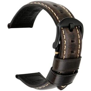Maxpower (black, 24mm Black Buckle#) Puntos 20/22/24mm Vintage Regolabile Genuine Leather Maxpower (black, 24mm Black Buckle#) Puntos 20/22/24mm Vintage Regolabile Genuine Leather