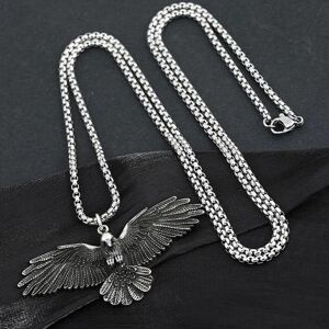 Maxpower (silver) New Fashion Simple Crow Raven Eagle Men's And Women's Pendan Maxpower (silver) New Fashion Simple Crow Raven Eagle Men's And Women's Pendan