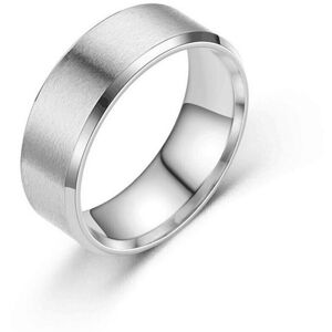 Maxpower (white, 6-8mm) Titanium Steel Matte Ring Melanin, Stainless Steel Men's Bru Maxpower (white, 6-8mm) Titanium Steel Matte Ring Melanin, Stainless Steel Men's Bru