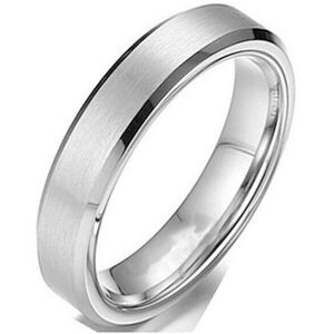 Maxpower (white, 8-6mm) Titanium Steel Matte Ring Melanin, Stainless Steel Men's Bru Maxpower (white, 8-6mm) Titanium Steel Matte Ring Melanin, Stainless Steel Men's Bru