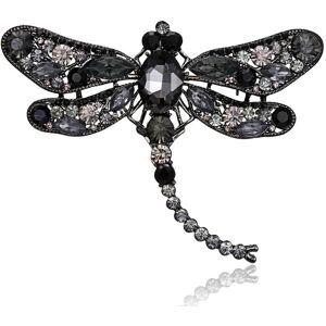 Maxpower (black) Vintage Corsage Pin Big Dragonfly Brooch Silk Scarf Buckle Diamond Anima Maxpower (black) Vintage Corsage Pin Big Dragonfly Brooch Silk Scarf Buckle Diamond Anima