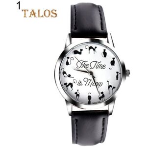 Maxpower (black) Novelty Cat Letter Dial Quartz Moment Faux Leather Band Couples Wrist Wa Maxpower (black) Novelty Cat Letter Dial Quartz Moment Faux Leather Band Couples Wrist Wa