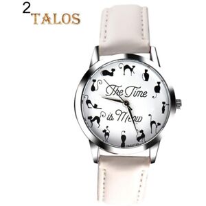 Maxpower (white) Novelty Cat Letter Dial Quartz Moment Faux Leather Band Couples Wrist Wa Maxpower (white) Novelty Cat Letter Dial Quartz Moment Faux Leather Band Couples Wrist Wa