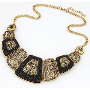 Maxpower (black, gold) 6 Color Choker Vintage Necklaces Women Jewelry Maxpower (black, gold) 6 Color Choker Vintage Necklaces Women Jewelry