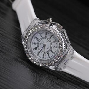 Maxpower (white) Fashion Rhinestone Led Luminous Watch For Women Outdoor Sports Digital W Maxpower (white) Fashion Rhinestone Led Luminous Watch For Women Outdoor Sports Digital W
