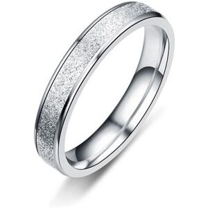 Maxpower (silver, 8) Rose Gold Silver Color Stainless Steel Frosted Couple Rings For Wome Maxpower (silver, 8) Rose Gold Silver Color Stainless Steel Frosted Couple Rings For Wome