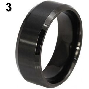 Maxpower (black, US 12) 8mm Men's Women's Fashion Titanium Steel Polished Band Maxpower (black, US 12) 8mm Men's Women's Fashion Titanium Steel Polished Band